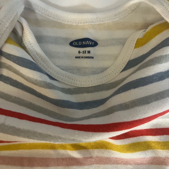 Kids, Old Navy romper 6-12 months and Betsy’s Johnson t-shirt size 12M - Picture 3 of 5
